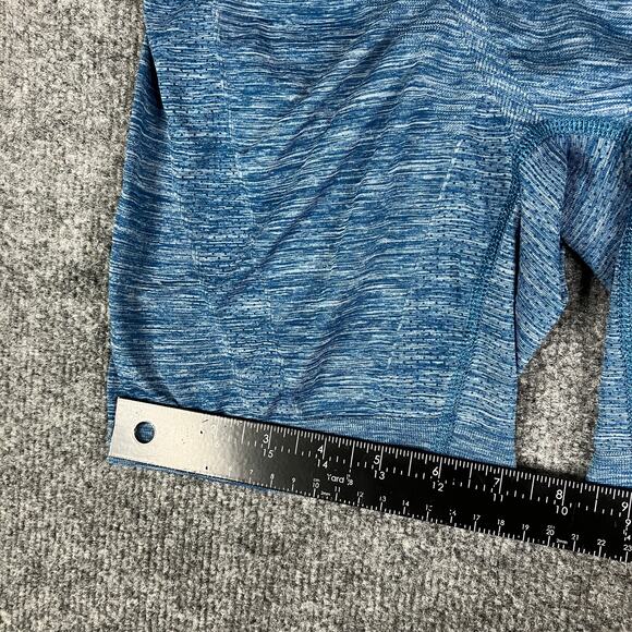 Lululemon Compression Shorts Womens XL Blue Seamless Athletic Stretch Workout - Picture 3 of 8